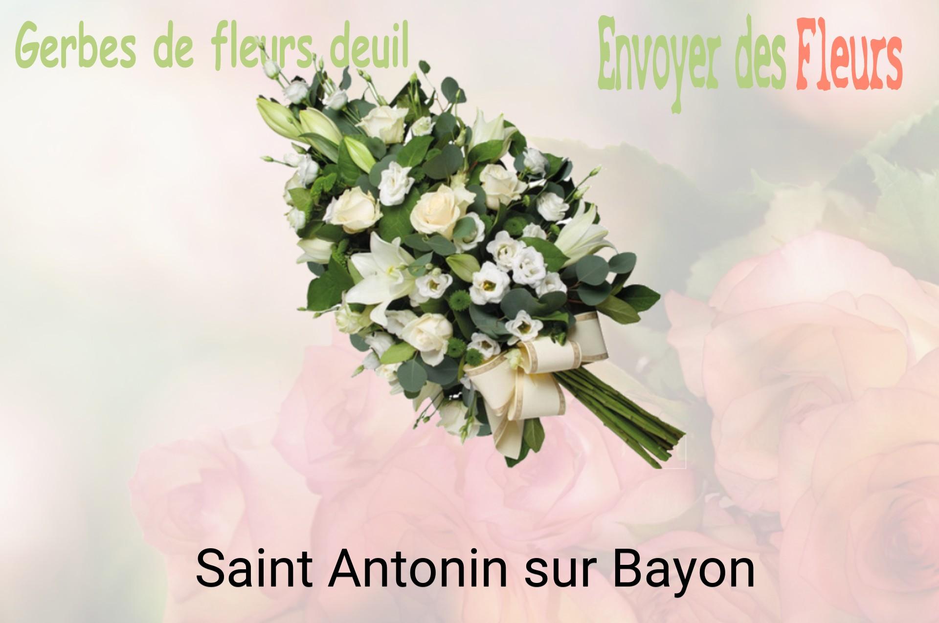 Gerbe de fleurs de deuil livrée à Saint-Antonin-sur-Bayon